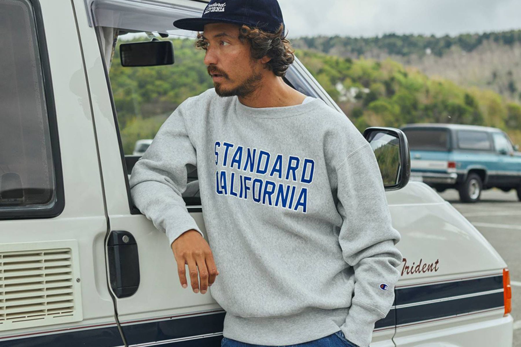 L【STANDARD CALIFORNIA CHAMPION X SD R.W CREW SWEAT NAVY ...